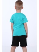 Boy\'s T-shirt with print, mint NDZ4489 - Online store - Boutique